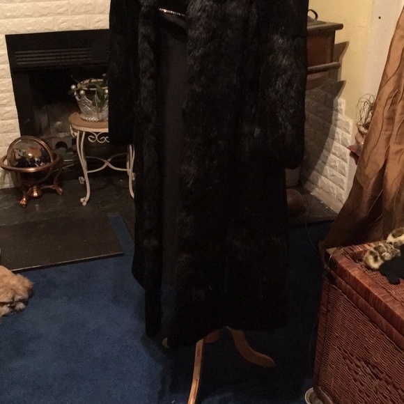Real rabbit fur full length Coat - Picture 3 of 10